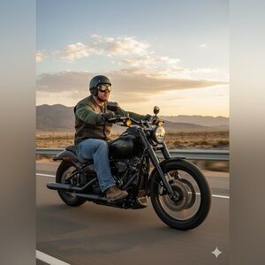 Harley Davidson Large Logo 3 Buttons Army Green Thermal Long Sleeve Tee 3XL